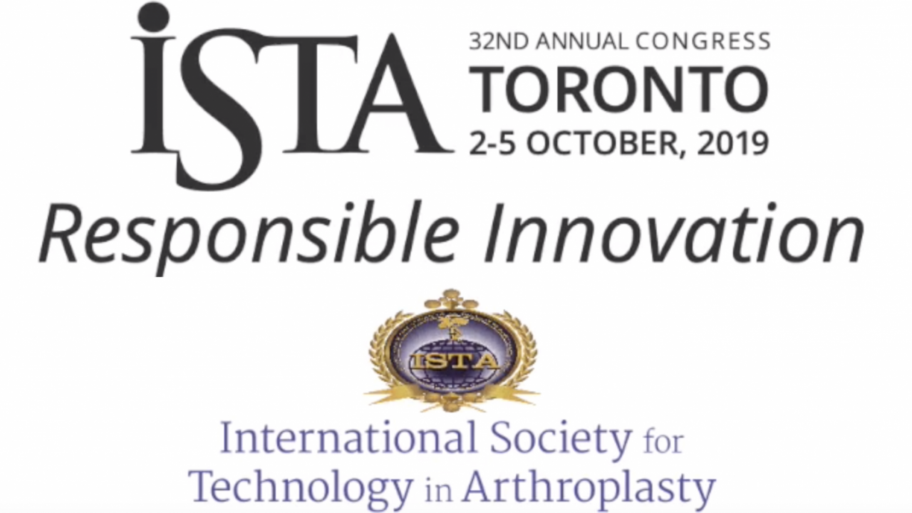 The 2019 International Society For Technology In Arthroplasty