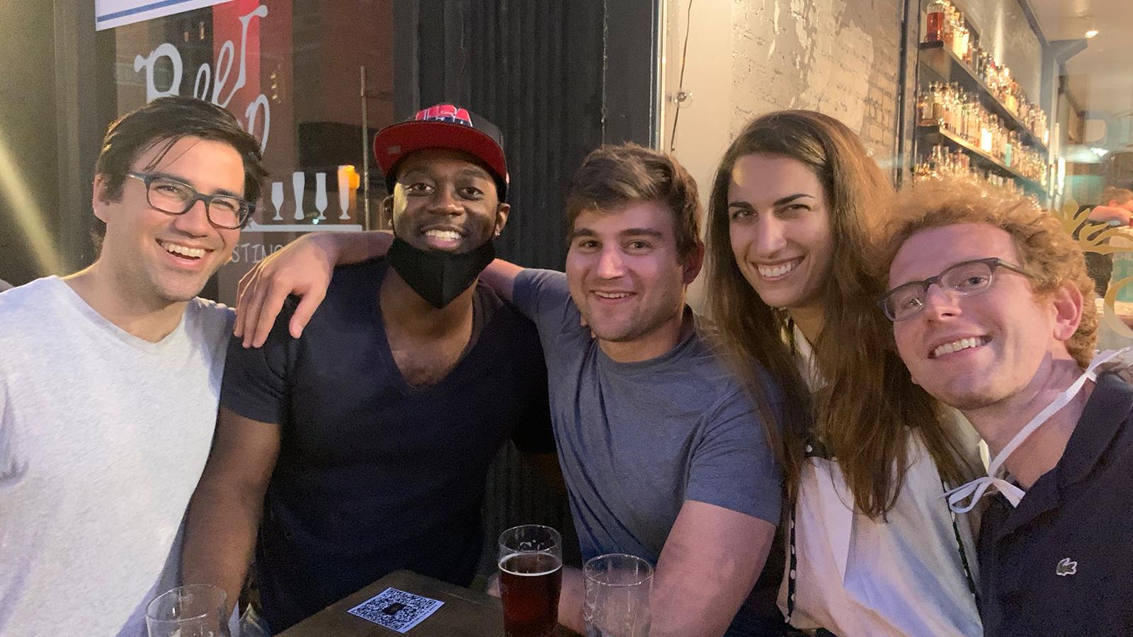 Group photo at social event