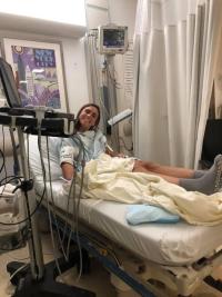 Annamaria in the hospital