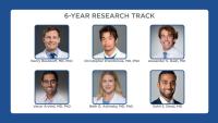 Fraphic of the 6 current research track residents